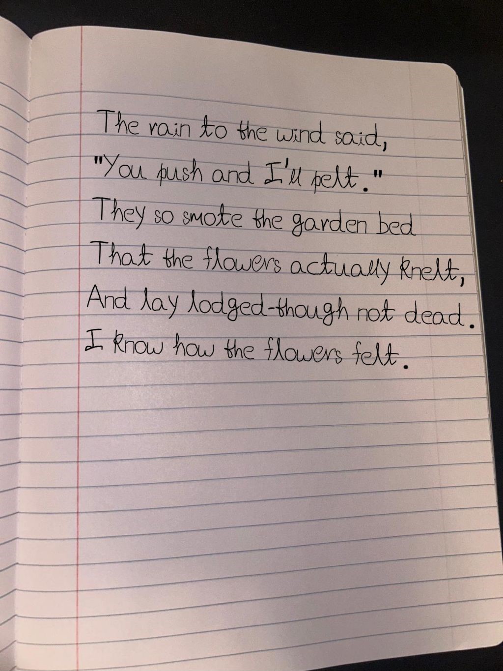 Example of transparent PNG export on a poem background.